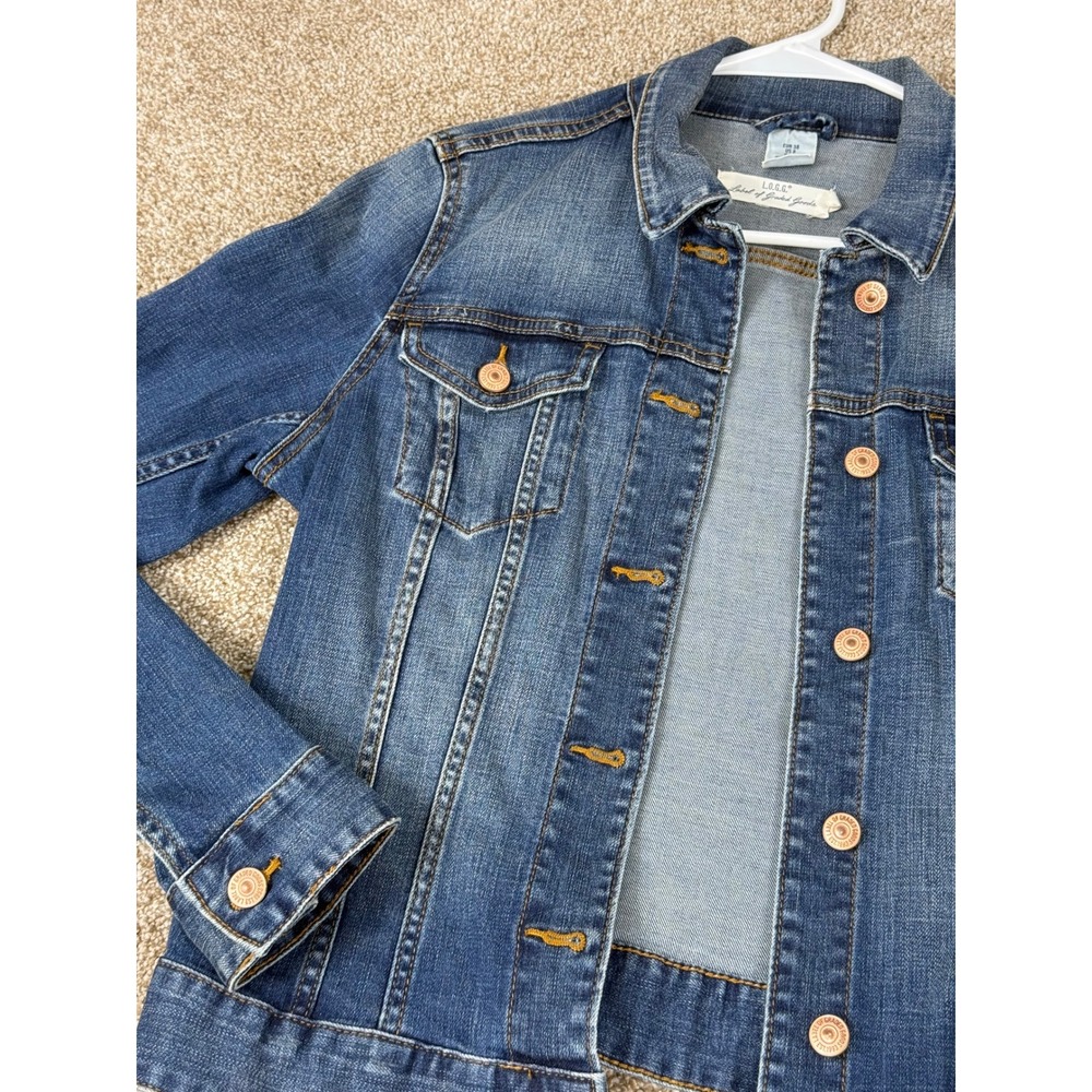 L.O.G.G. Label of Graded Goods Womens Jean Denim Jacket Blue Medium Wash 8 Fall